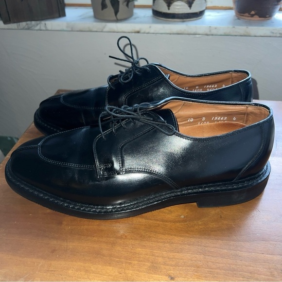 Allen Edmonds Ashton Black Shell leather Split Toe Derby Dress Shoes Sz 10D - Picture 5 of 12